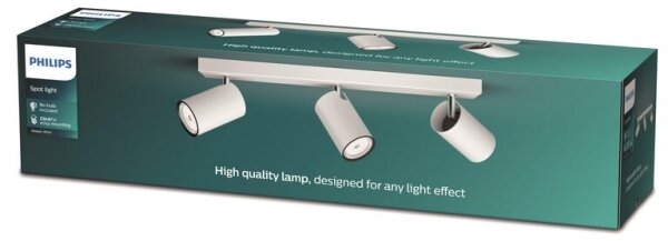 Philips - Luce Spot KOSIPO 3xGU10/5,5W/230V bianco