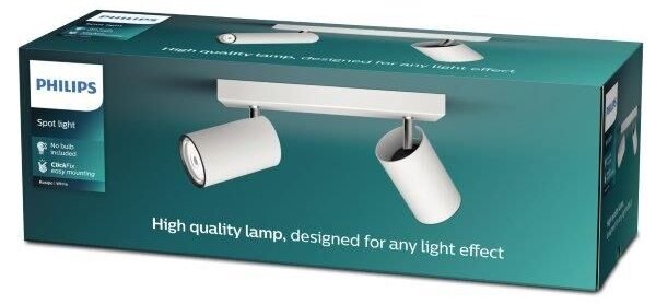 Philips - Luce Spot KOSIPO 2xGU10/5,5W/230V bianco