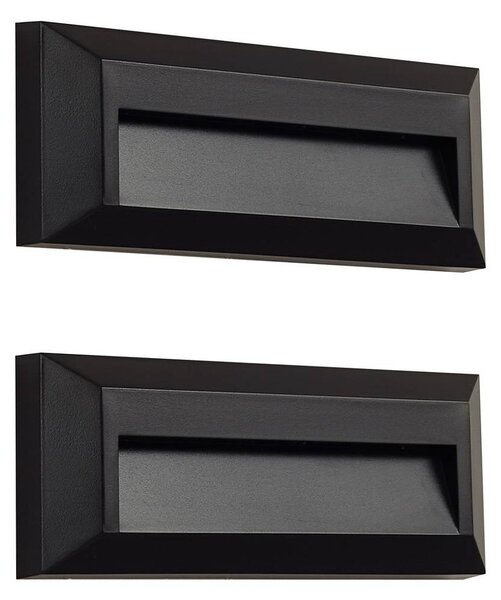 Applique da esterni a LED Peker Lindby, Nero, Plastica, Moderno, Applique LED da esterni
