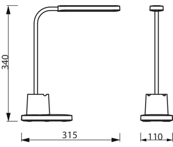 Philips - Lampada da tavolo LED dimmerabile con funzione Touch BUCKET LED/7W/5V 1800 mAh CRI 90