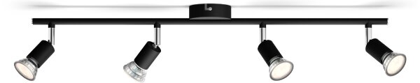 Philips - Faretto LIMBALI 4xGU10/50W/230V nero