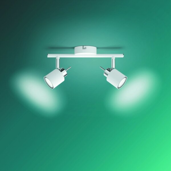 Philips - Faretto MERANTI 2xGU10/35W/230V bianco