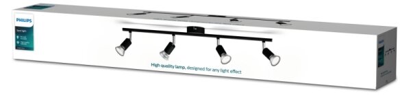 Philips - Faretto LIMBALI 4xGU10/50W/230V nero