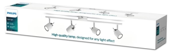 Philips - Faretto MERANTI 4xGU10/35W/230V bianco