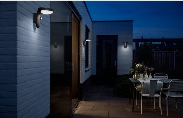 Philips TYLA LED 9W 230V 4000K IP44 lampada da parete esterna con sensore
