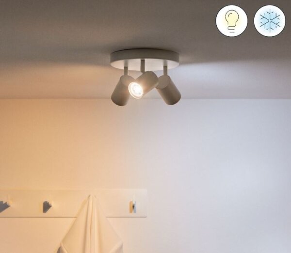 WiZ - Faretto LED RGBW Dimmerabile IMAGEO 3xGU10/4,9W/230V Wi-Fi CRI 90 bianco