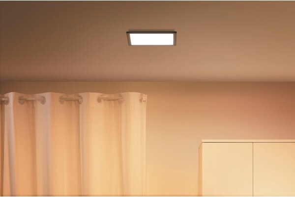 WiZ - Plafoniera LED dimmerabile SUPERSLIM LED/12W/230V Wi-Fi nero
