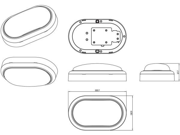 Philips - Applique LED PROJECTLINE LED/15W/230V IP65