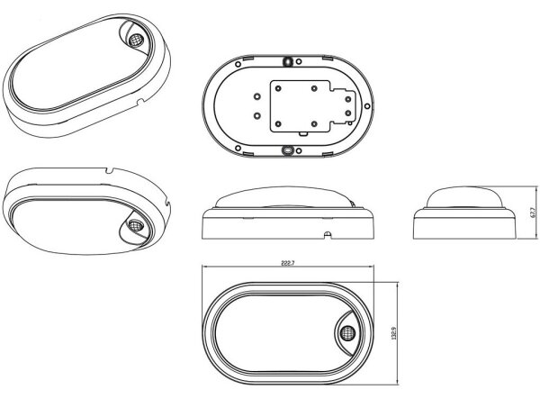 Philips - Applique LED con sensore PROJECTLINE LED/15W/230V IP54