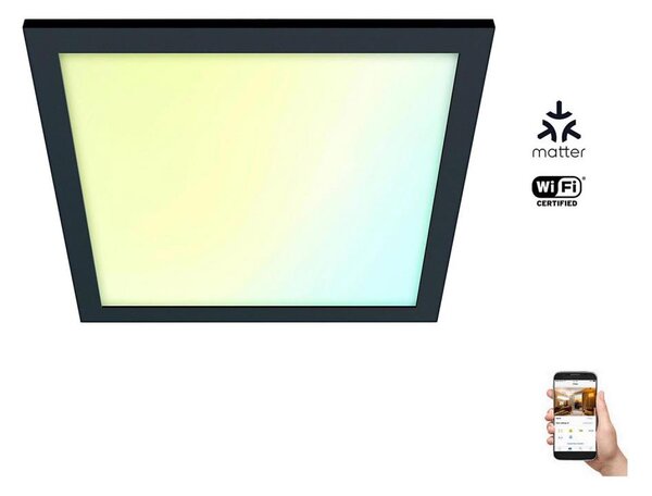 WiZ - Plafoniera LED dimmerabile SUPERSLIM LED/36W/230V Wi-Fi nero