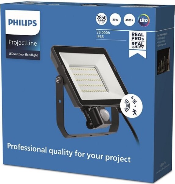 Philips - Proiettore LED da esterno con sensore PROJECTLINE LED/30W/230V IP65 4000K