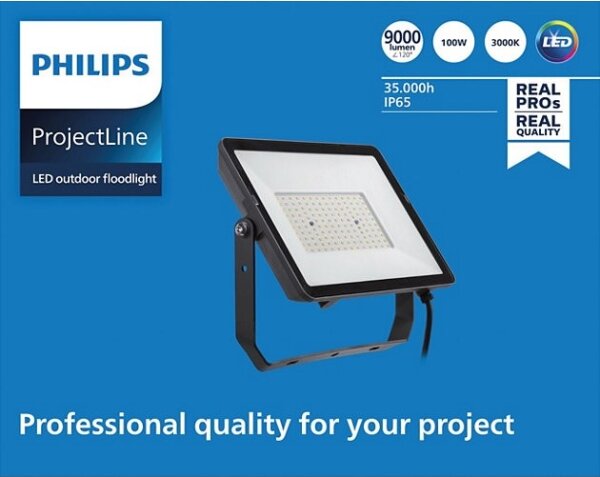 Philips - Proiettore LED da esterno PROJECTLINE LED/100W/230V IP65 3000K