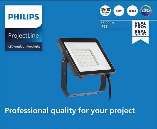 Philips - Proiettore LED da esterno PROJECTLINE LED/50W/230V IP65 3000K