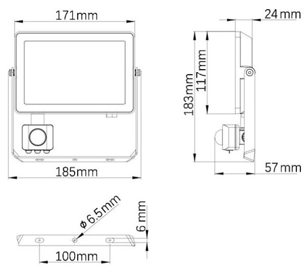 Philips - Proiettore LED da esterno con sensore PROJECTLINE LED/30W/230V IP65 4000K
