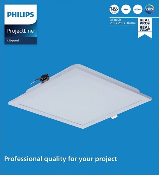 Philips - Luce LED da incasso PROJECTLINE LED/15W/230V 29,5x29,5 cm