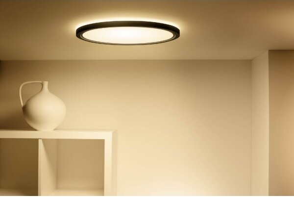 WiZ - Plafoniera LED RGB dimmerabile SUPERSLIM LED/22W/230V Wi-Fi nero