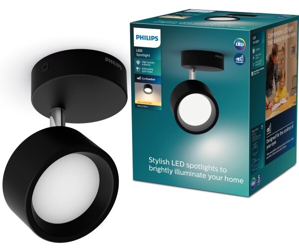 Philips - Faretto LED BRACIA LED/5,5W/230V nero