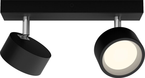Philips - Faretto LED BRACIA 2xLED/5,5W/230V nero