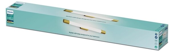Philips - Lampada per specchio da bagno ROVER LED/10W/230V IP44 ottone