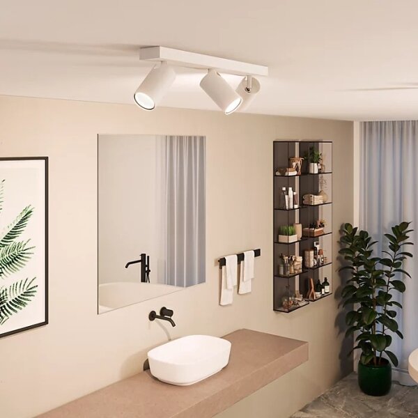 Philips - Luce Spot da bagno IDRIS 3xGU10/5W/230V IP44 bianco