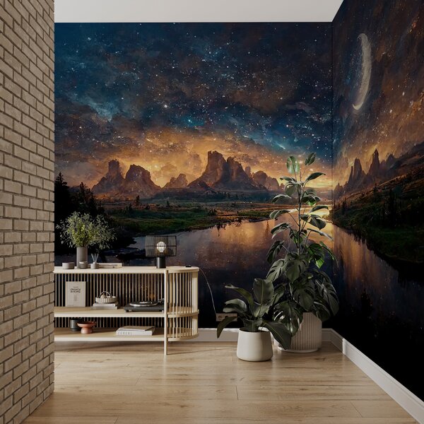 Carta da parati Notte magica in un altro mondo, Carta da parati Natura, u79812 : Uwalls.it