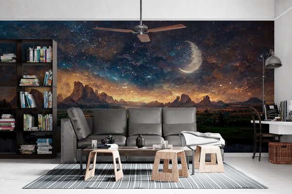 Carta da parati Notte magica in un altro mondo, Carta da parati Natura, u79812 : Uwalls.it