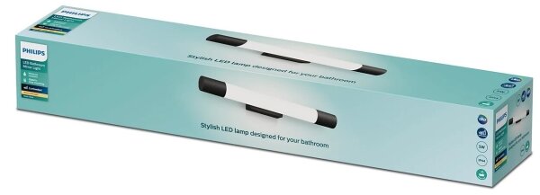 Philips - Lampada per specchio da bagno ROVER LED/5W/230V IP44 nero