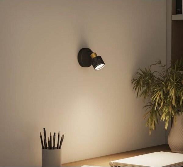Philips - Faretto NIALL 1xGU10/5W/230V nero/ottone