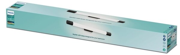 Philips - Lampada per specchio da bagno ROVER LED/10W/230V IP44 nero