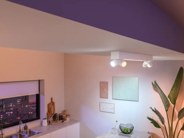 Philips-LED RGBW Faretto dimmerabile Hue CENTRIS 4xGU10/4,2W + LED/11W