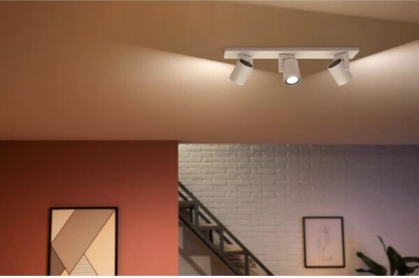 Philips - LED RGBW Faretto dimmerabile Hue ARGENTA 3xGU10/4,2W/230V