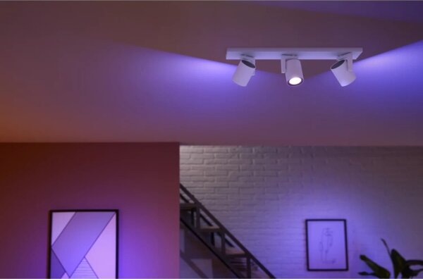 Philips - LED RGBW Faretto dimmerabile Hue ARGENTA 3xGU10/4,2W/230V