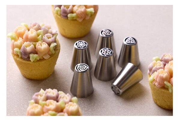 Set di beccucci per la decorazione 7 pz Flower - Blomsterbergs