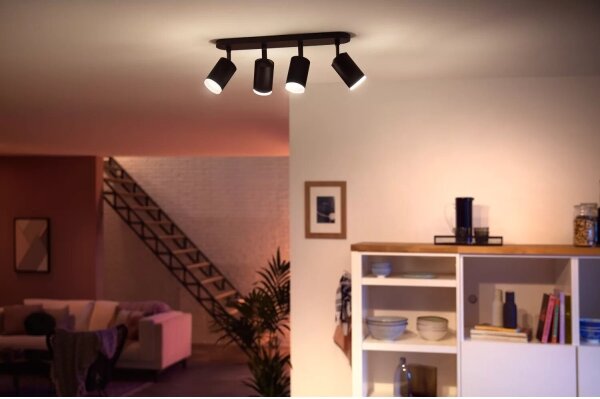 Philips Hue FUGATO LED RGBW dimmer 4xGU10/4,2W/230V nero