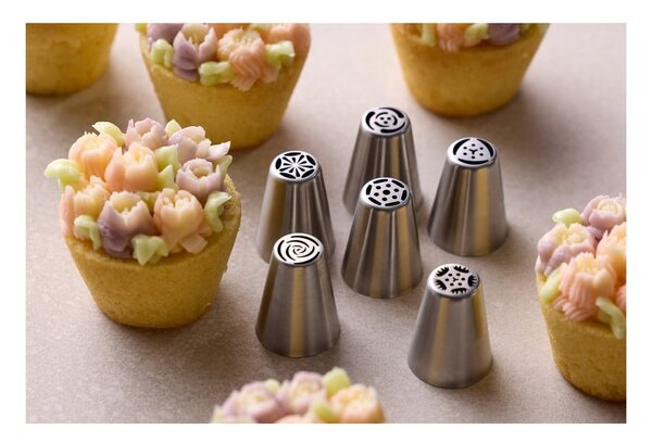 Set di beccucci per la decorazione 7 pz Flower - Blomsterbergs