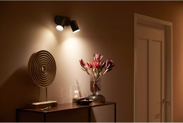 Philips Hue FUGATO LED RGBW dimmerabile 2xGU10/4,2W/230V nero