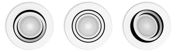 Philips-SET 3xLED Lampada da incasso dimmerabile Hue MILLISKIN 1xGU10/4,2W/230