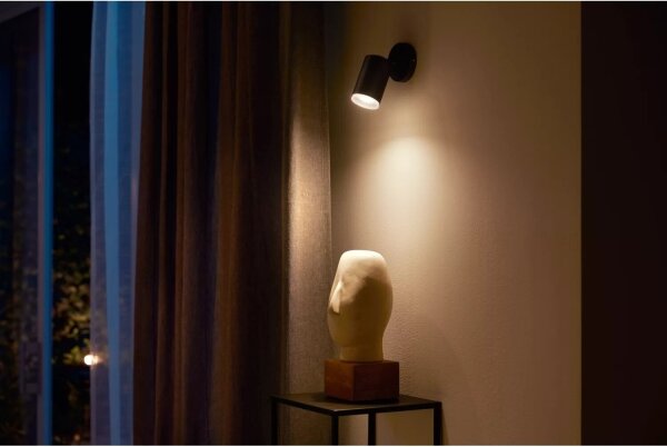 Philips Hue FUGATO LED RGBW dimmerabile 1xGU10/4,2W/230V nero