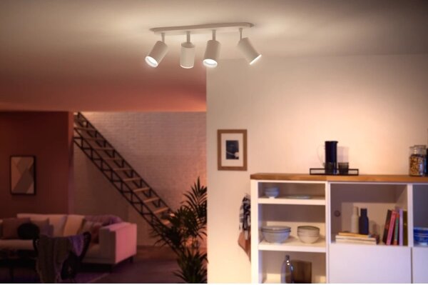 Philips - LED RGBW Faretto dimmerabile Hue FUGATO 4xGU10/4,2W/230V bianco