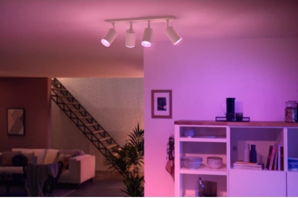 Philips - LED RGBW Faretto dimmerabile Hue FUGATO 4xGU10/4,2W/230V bianco
