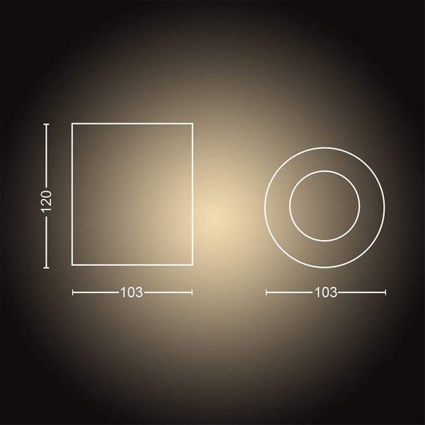 Philips - Faretto LED dimmerabile Hue PILLAR 1xGU10/4,2W/230V nero
