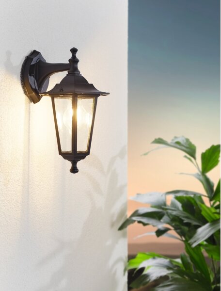 EGLO 22467 - Applique da esterno LATERNA 4 1xE27/60W nero