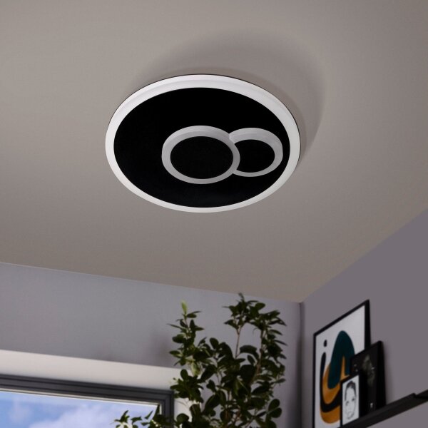 Eglo 30659 - Plafoniera LED CADEGAL LED/7,8W/230V d. 20 cm nero