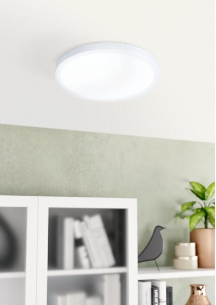 Eglo 30891 - Plafoniera da bagno LED FUEVA LED/20,5W/230V IP44 bianca