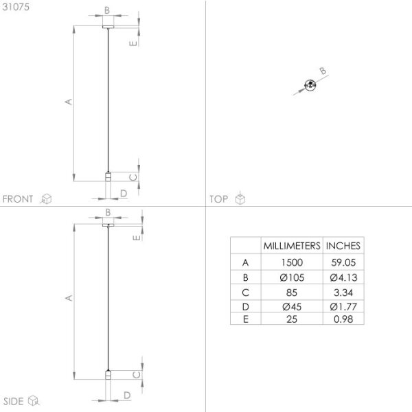 Eglo 31075 - Lampadario a sospensione con filo CALARI 1xE27/40W/230V nero/oro