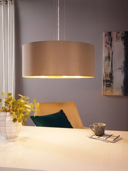 Eglo 31607 - Lampadario a sospensione con filo MASERLO 3xE27/60W/230V