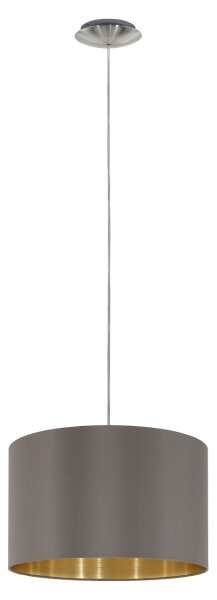 Eglo 55269 - Lampadario a sospensione con filo MASERLO 1xE27/60W/230V marrone