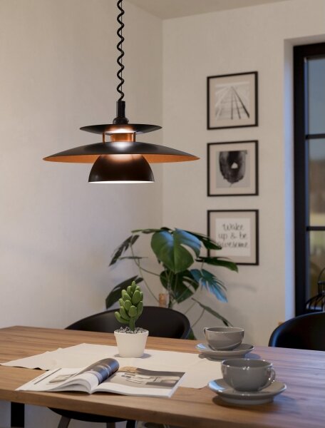 Eglo 31666 - Lampadario regolabile BRENDA 1xE27/60W/230V