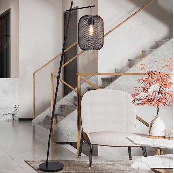 Eglo 32468 - Lampada da terra WRINGTON 1xE27/60W/230V