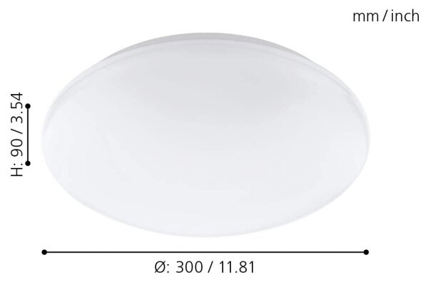 Eglo 32589 - Plafoniera LED RGB GIRON-C LED/17W/230V